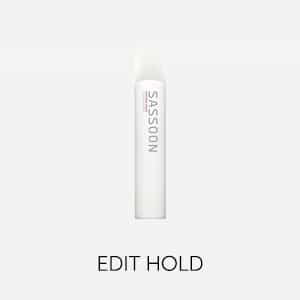 Sassoon Edit Hold: A finishing spray with a long-lasting yet flexible hold. Allows flexibility while maintaining a long-lasting hold