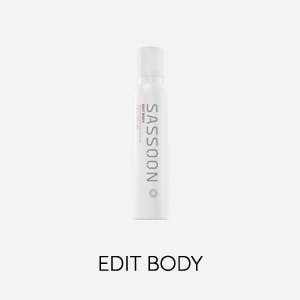 Sassoon Edit Body: An aerated mousse for all hair types that gives structural support and body to the haircut.