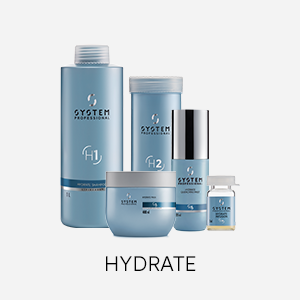 System Professional Hydrate care line to dedicated care for every hair texture